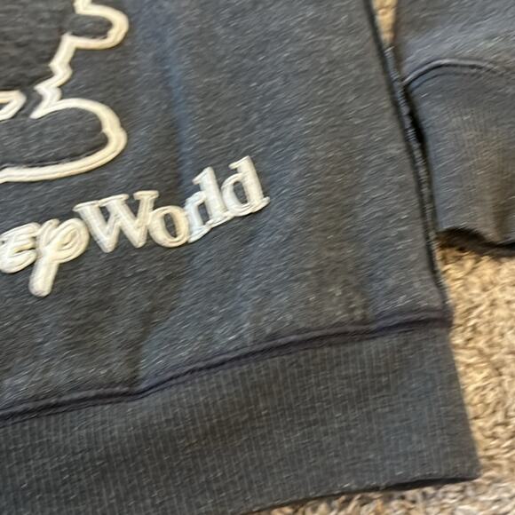 Walt Disney World Sherpa-Lined Zip Hoodie Mickey Mouse ’71 Graphic Small cozy - Picture 14 of 16